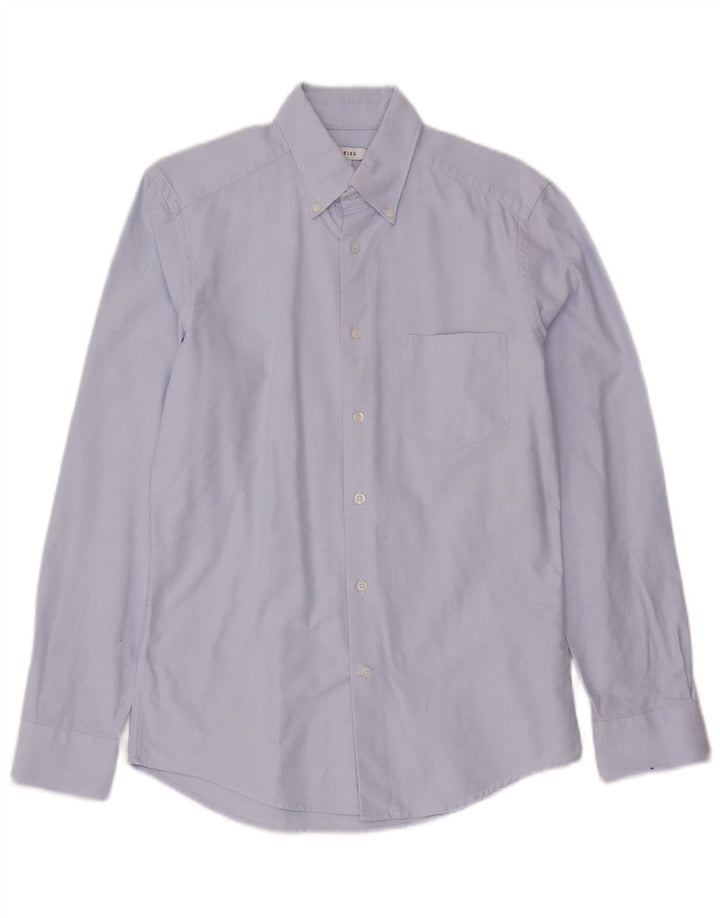 Reiss Mens Slim Fit Shirt Small Blue Cotton