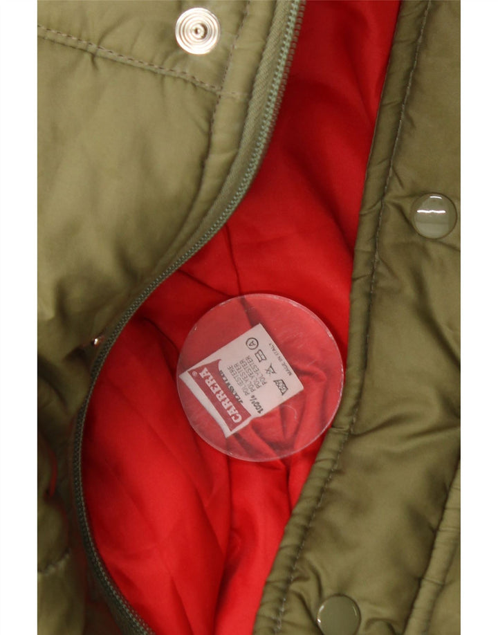 Carrera Mens Padded Gilet UK 40 Large Khaki Colourblock Polyester