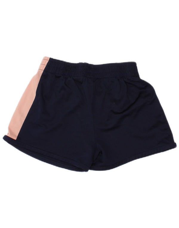 Puma Girls Sport Shorts 5-6 Years  Navy Blue Colourblock Polyester