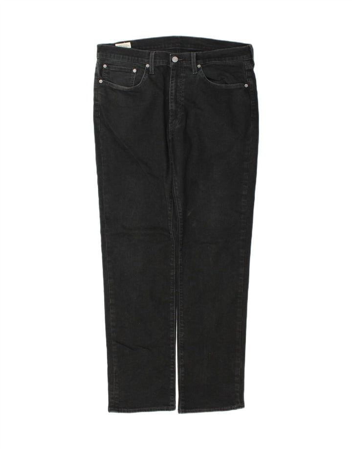 Levi's Mens 514 Straight Jeans W36 L34 Black Cotton