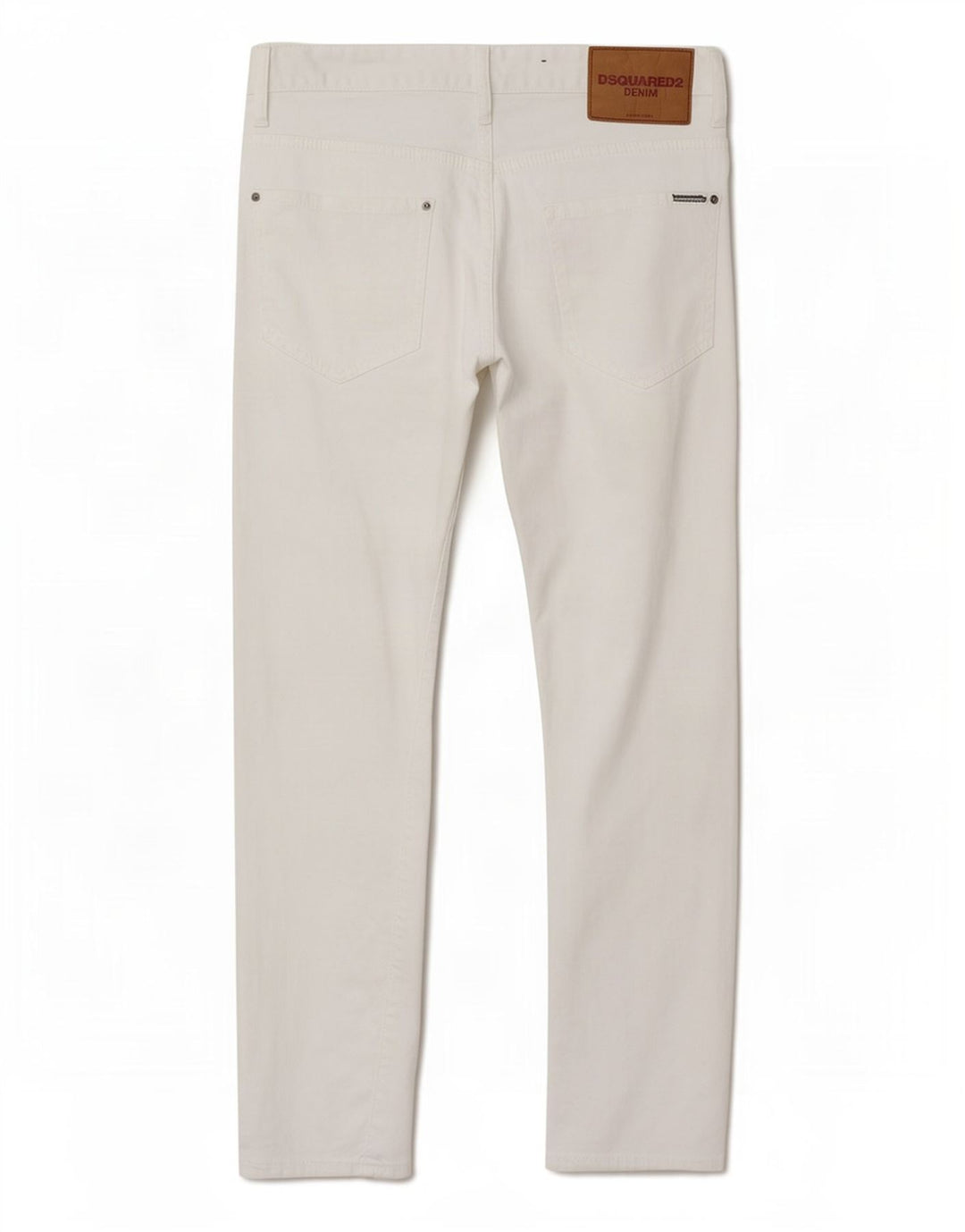 Dsquared2 Mens Distressed Slim Jeans W36 L28 White Cotton