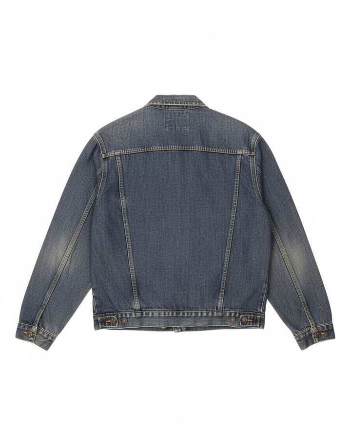 LEE Mens Denim Jacket UK 40 Large Blue Cotton
