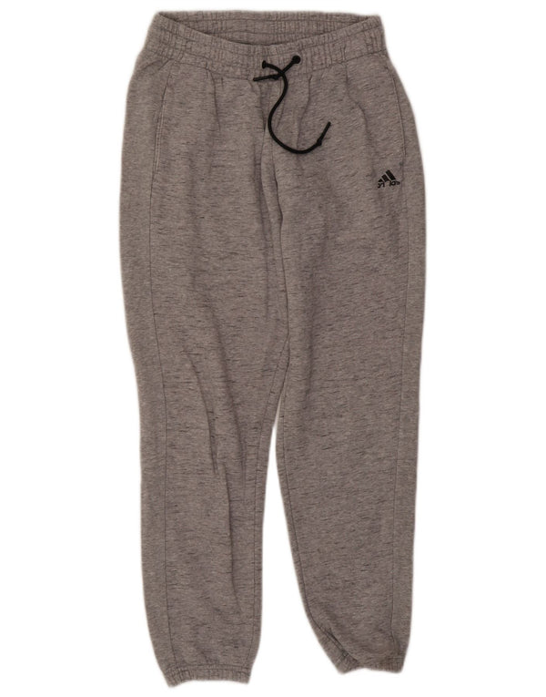 Adidas Womens Tracksuit Trousers Joggers UK 8/10 Small Grey Cotton