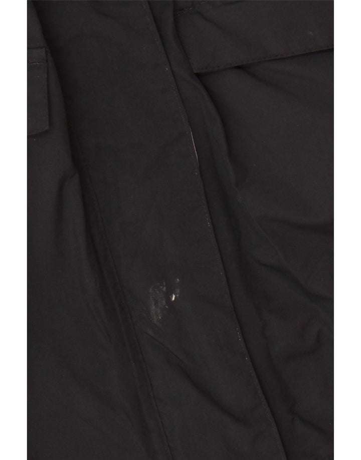 Mountain Warehouse Womens Hooded Rain Jacket UK 14 Large Black Nylon