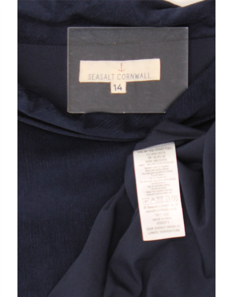 SEASALT CORNWALL Womens Corduroy A-Line Dress UK 14 Medium Navy Blue Vintage Seasalt Cornwall and Second-Hand Seasalt Cornwall from Messina Hembry 