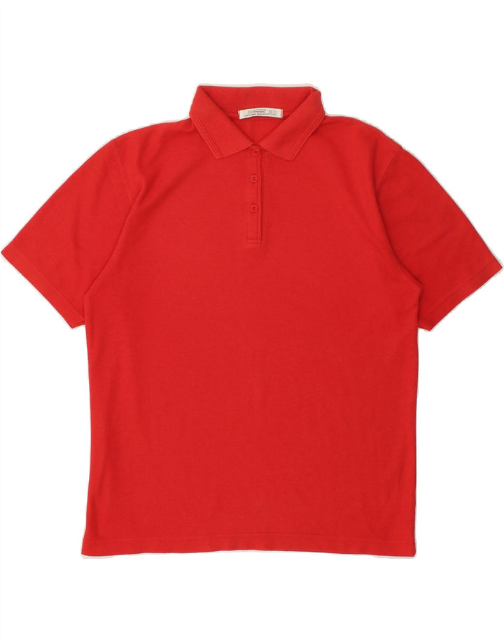 ST. BERNARD Boys Polo Shirt 10-11 Years Red Cotton Vintage St. Bernard and Second-Hand St. Bernard from Messina Hembry 