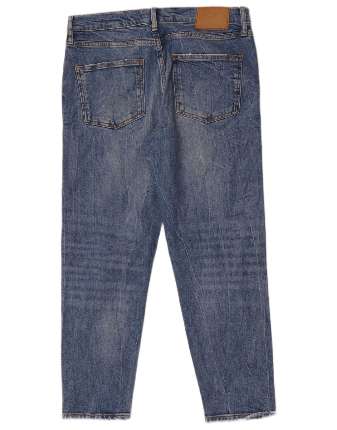 Zara Womens Distressed Slim Jeans EU 40 Medium W30 L26 Blue