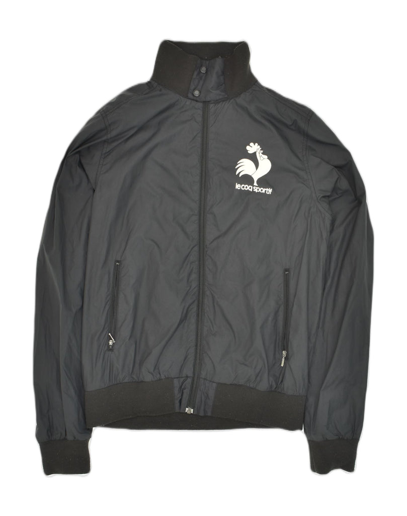 LE COQ SPORTIF Mens Bomber Jacket UK 38 Medium Black | Vintage Le Coq Sportif | Thrift | Second-Hand Le Coq Sportif | Used Clothing | Messina Hembry 