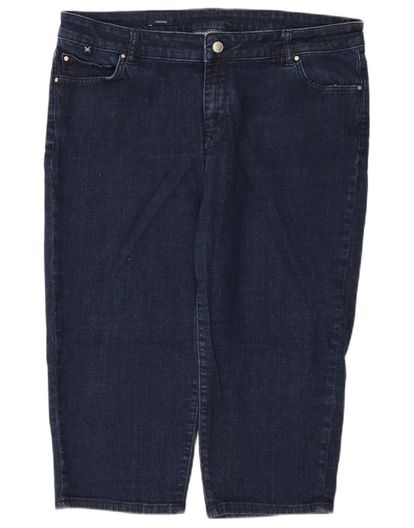 Crew Clothing Womens Cropped Jeans UK 18 XL W38 L19 Navy Blue Cotton