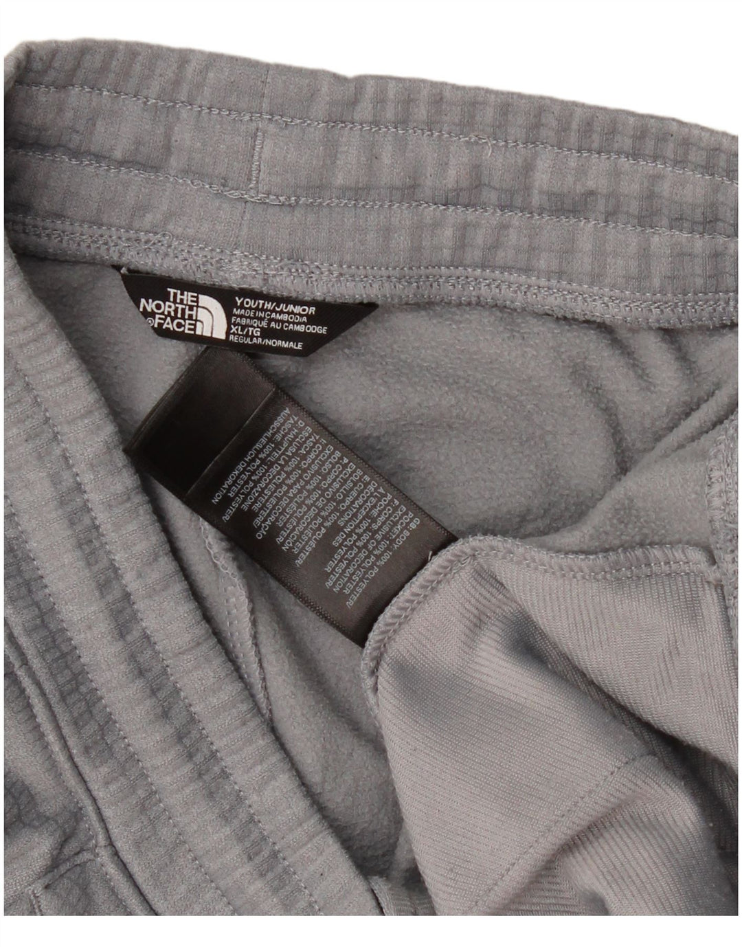 THE NORTH FACE Boys Graphic Sport Shorts 14-15 Years XL Grey Polyester