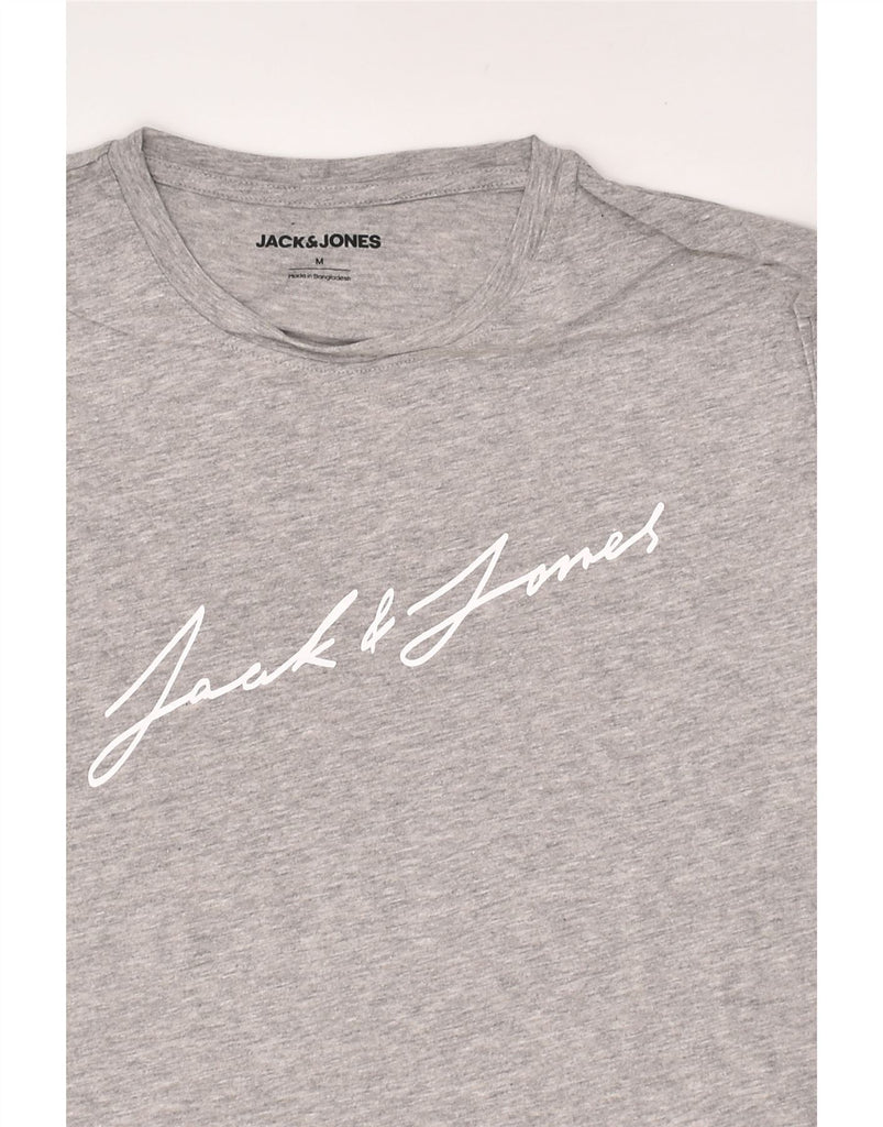 JACK & JONES Mens Graphic T-Shirt Top Medium Grey Cotton | Vintage Jack & Jones | Thrift | Second-Hand Jack & Jones | Used Clothing | Messina Hembry 