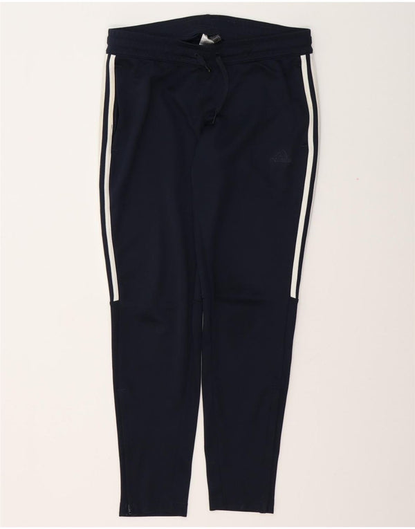 ADIDAS Womens Aeroready Tracksuit Trousers UK 12/14 Medium  Navy Blue