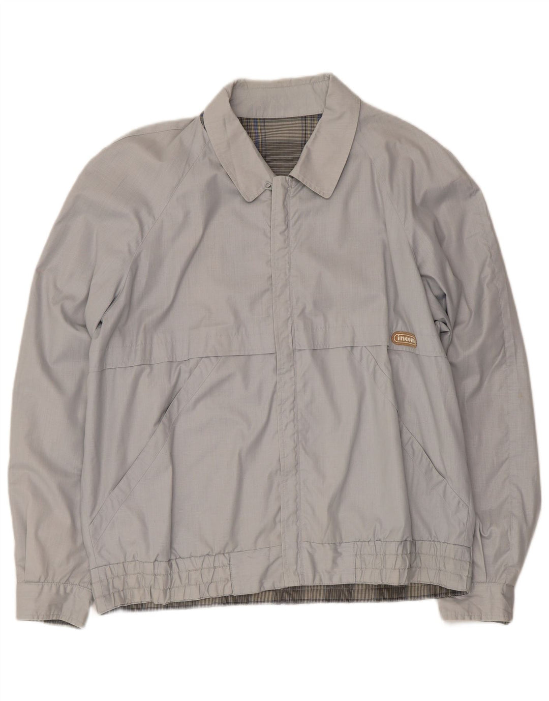 INCOM Mens Bomber Jacket UK 40 Large Grey