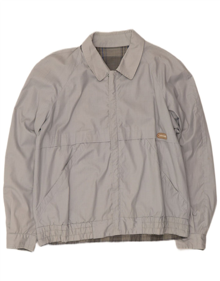 INCOM Mens Bomber Jacket UK 40 Large Grey