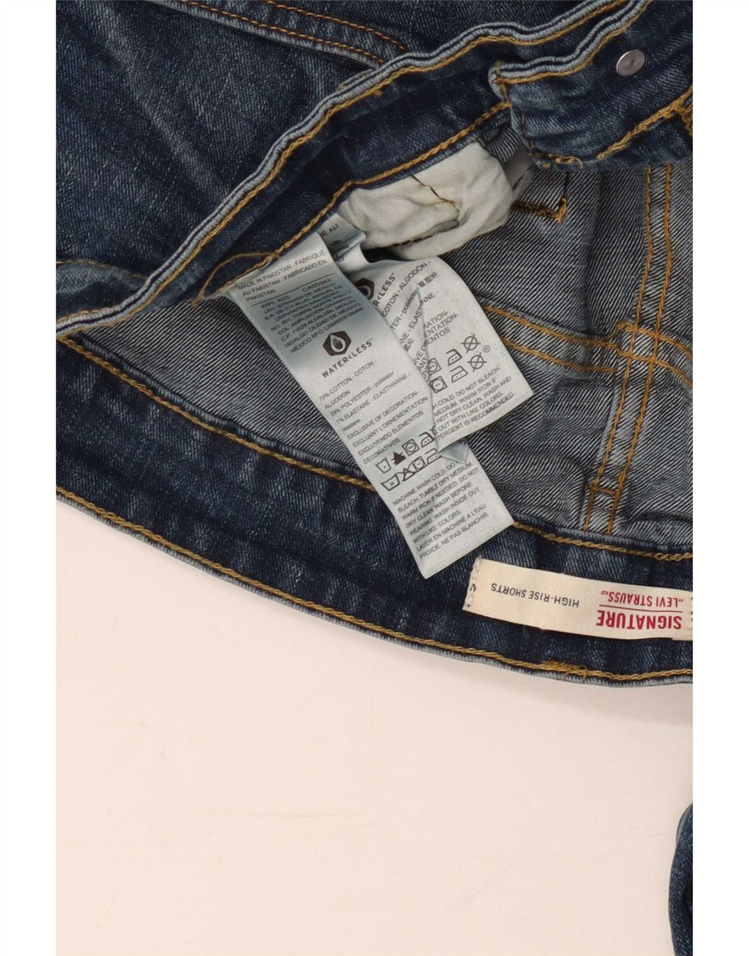 Levi's Mens 511 High Rise Slim Jeans W38 L32 Blue Cotton