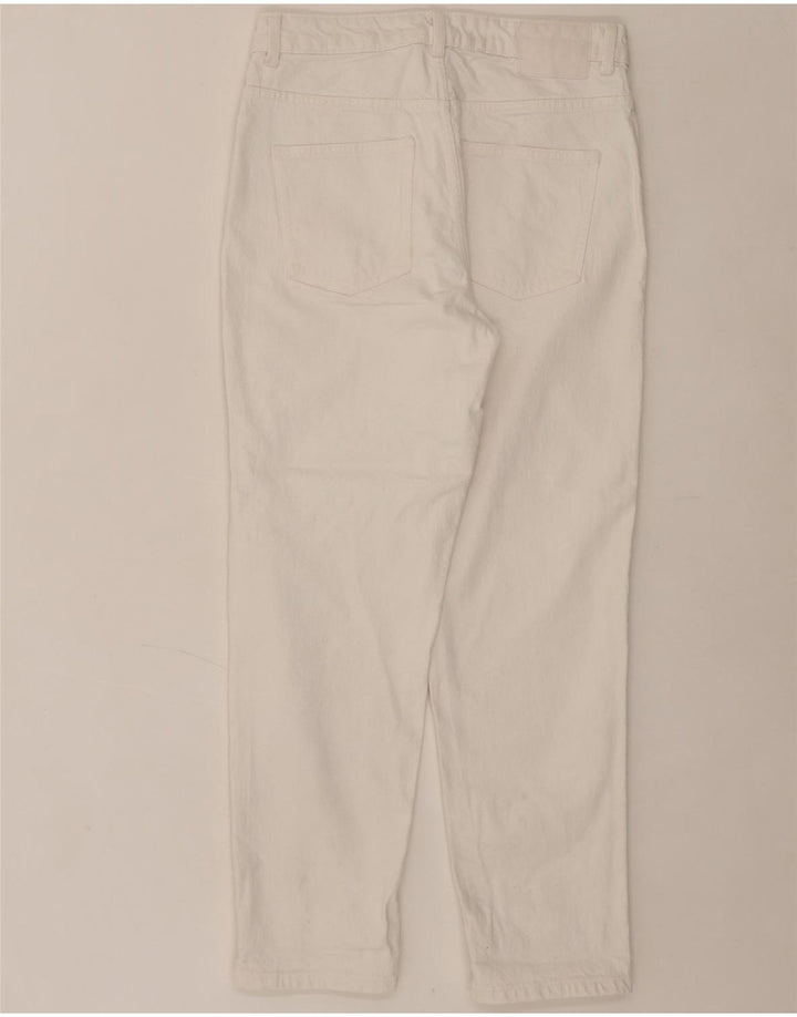 ZARA Womens Straight Jeans EU 40 Medium W30 L29 White Cotton Vintage Zara and Second-Hand Zara from Messina Hembry 