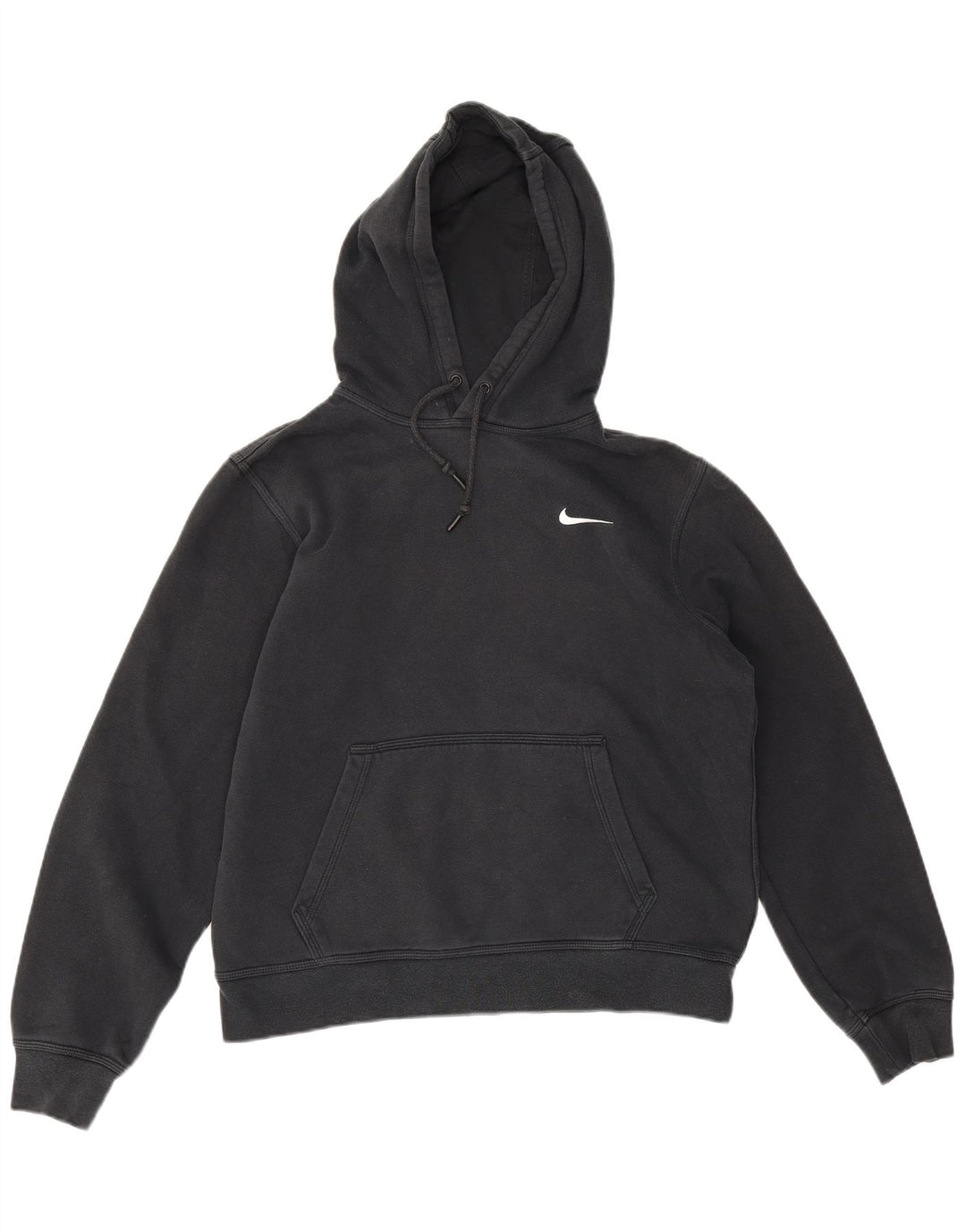 Nike Mens Hoodie Jumper Medium Black Cotton