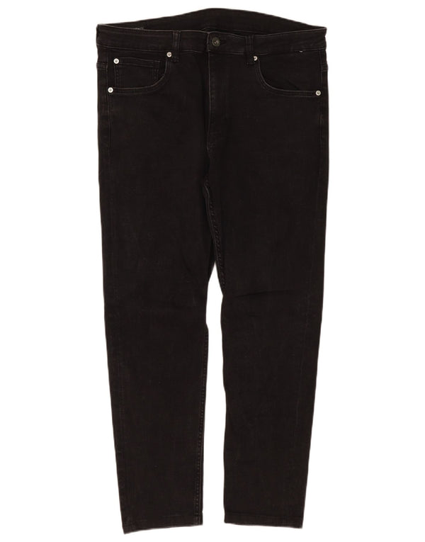Zara Mens Slim Jeans EU 46 XL W36 L28 Black