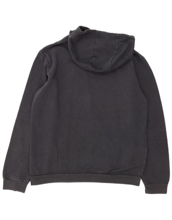 Adidas Mens Hoodie Jumper Medium Black Cotton