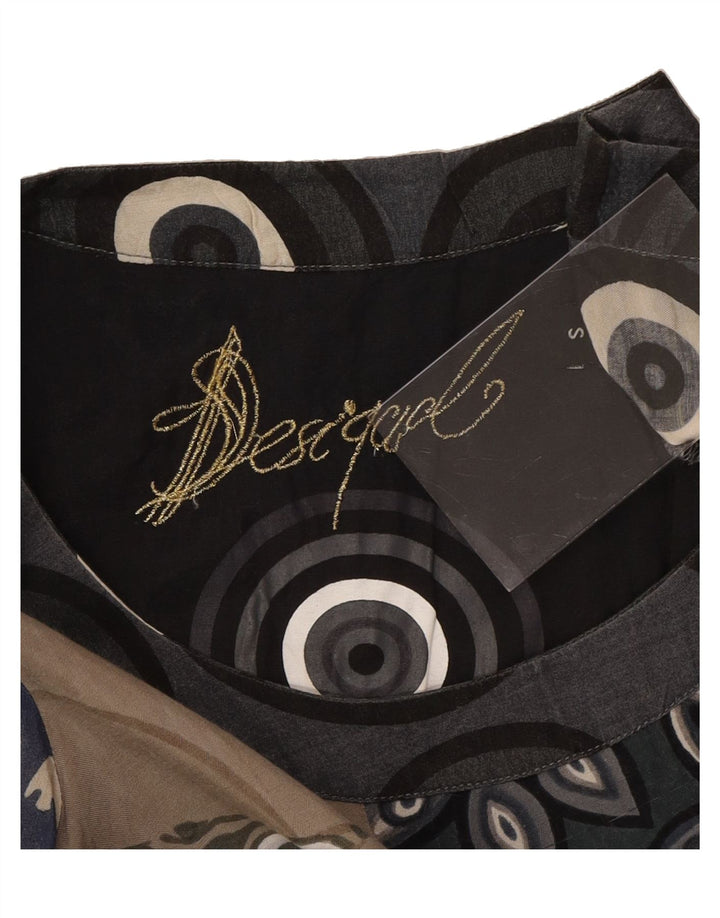 DESIGUAL Womens 3/4 Sleeve A-Line Dress UK 10 Small Multicoloured Vintage Desigual and Second-Hand Desigual from Messina Hembry 