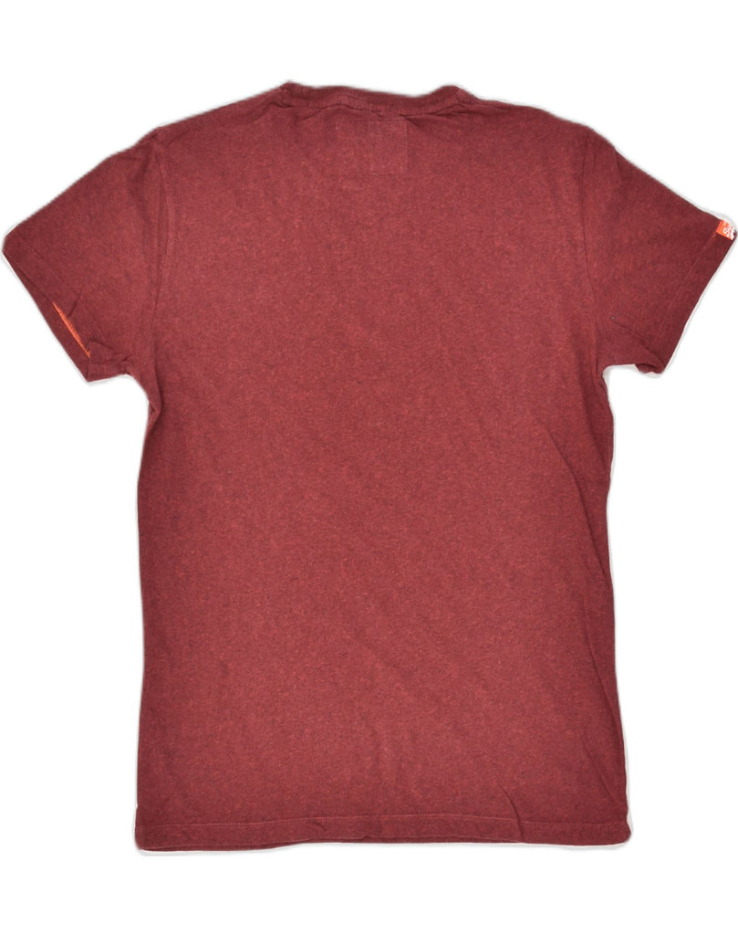 SUPERDRY Mens T-Shirt Top Small Maroon Cotton | Vintage Superdry | Thrift | Second-Hand Superdry | Used Clothing | Messina Hembry 