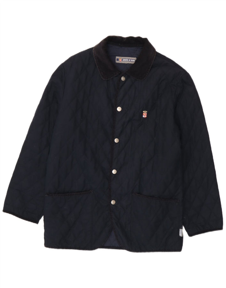 Armata Di Mare Mens Quilted Jacket UK 40 Large Navy Blue Polyester