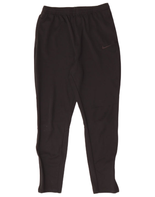 Nike Boys Dri Fit Tracksuit Trousers 13-14 Years XL Black Polyester