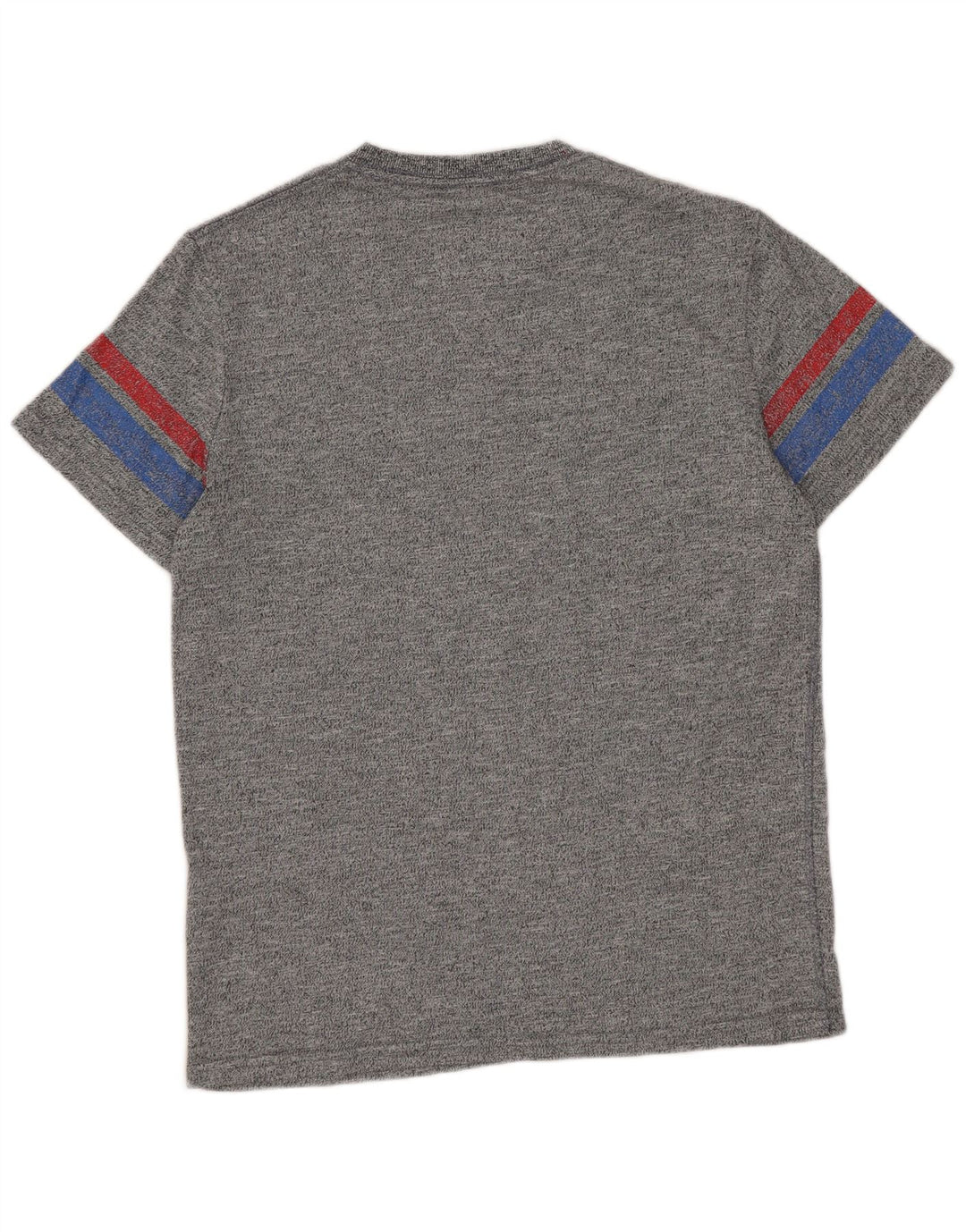 Superdry Mens Graphic T-Shirt Top Small Grey Flecked Cotton