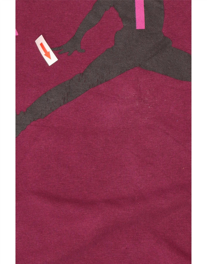 Jordan Mens Graphic Sweatshirt Jumper Medium Purple Cotton