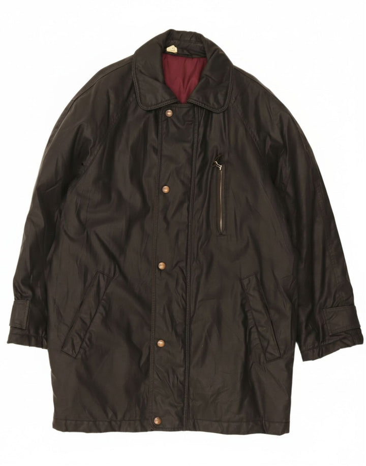 Vintage Mens Windbreaker Coat UK 42 XL Black