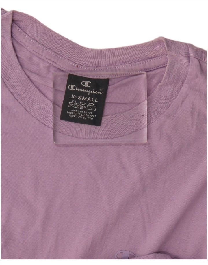 Champion Mens T-Shirt Top XS Purple