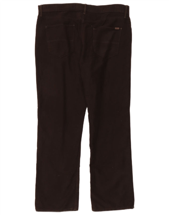 Marks & Spencer Mens Regular Fit Straight Jeans W36 L29 Brown Cotton