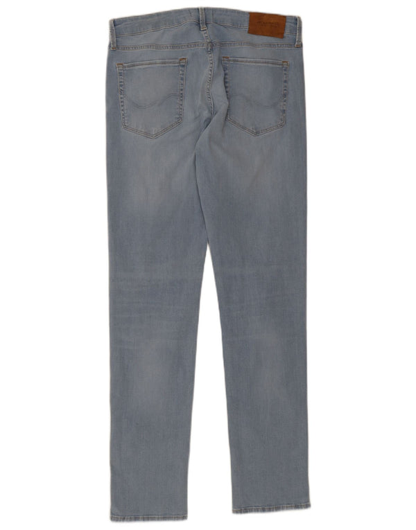 Jack & Jones Mens Skinny Jeans W34 L32 Blue Cotton