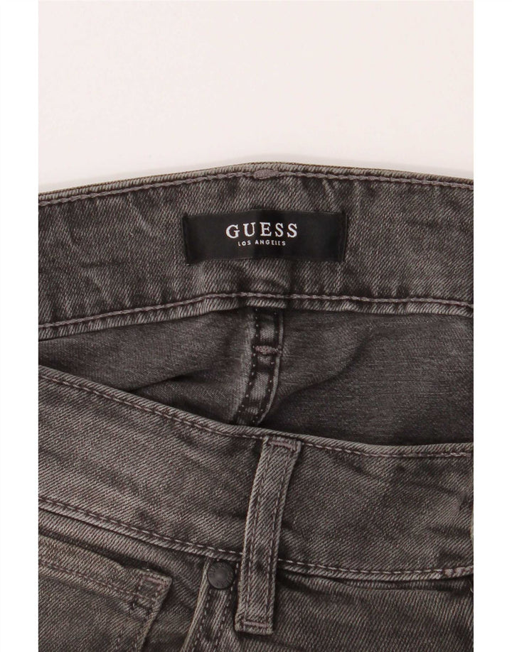 Guess Mens Angels Slim Jeans W30 L32 Grey Cotton
