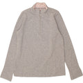ORVIS Womens Zip Neck Sweatshirt Jumper UK 16 Large Grey Cotton Vintage Orvis and Second-Hand Orvis from Messina Hembry 