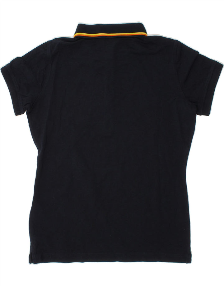 K-WAY Boys Polo Shirt 7-8 Years Navy Blue Cotton Vintage K-Way and Second-Hand K-Way from Messina Hembry 