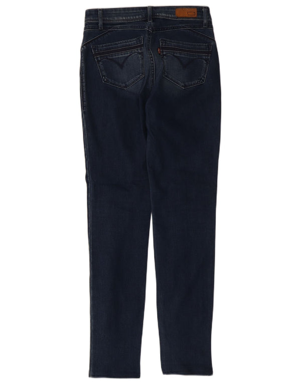 Levi's Womens Demi Curve Mid Rise Skinny Jeans W26 L29 Navy Blue Cotton