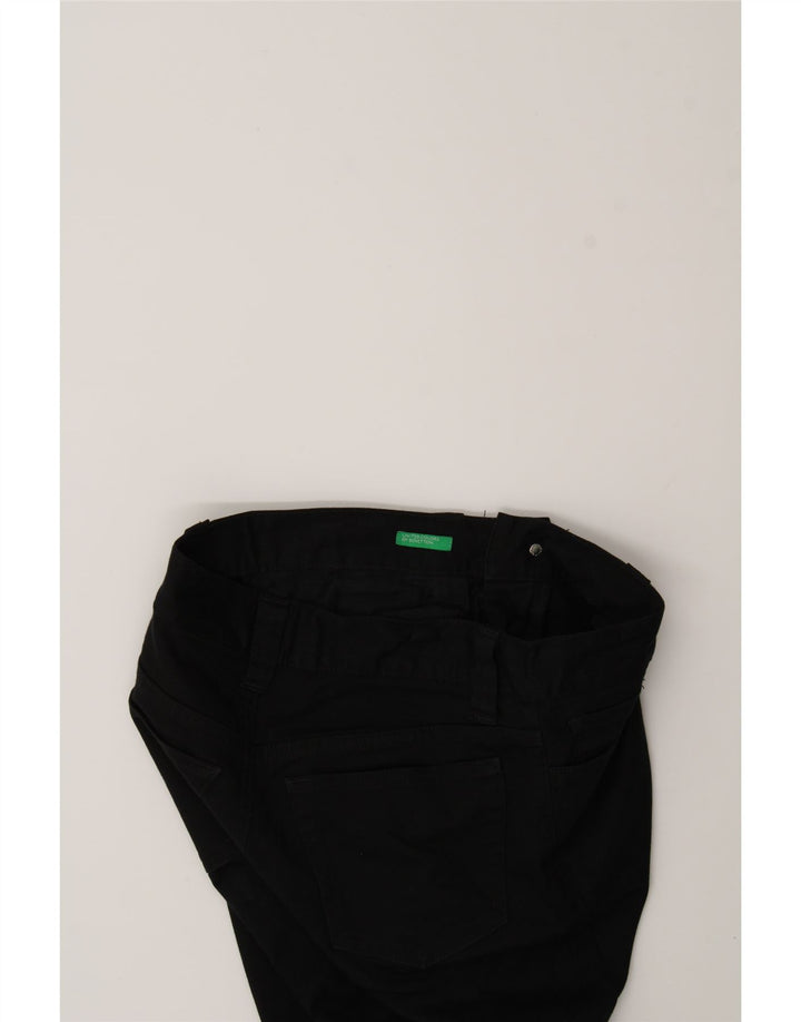 BENETTON Womens Straight Casual Trousers W30 L32 Black Vintage Benetton and Second-Hand Benetton from Messina Hembry 