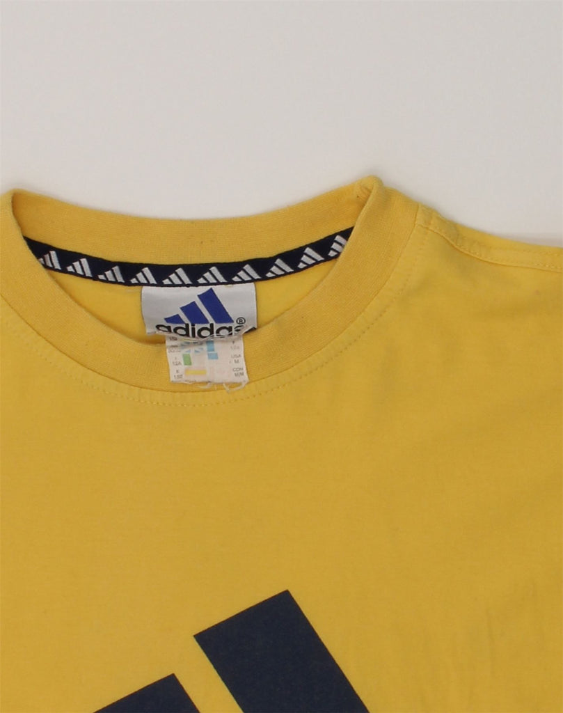 ADIDAS Boys Graphic T-Shirt Top 11-12 Years Yellow Cotton | Vintage Adidas | Thrift | Second-Hand Adidas | Used Clothing | Messina Hembry 