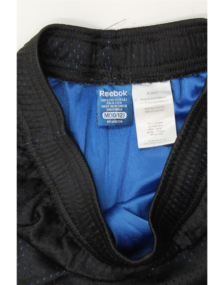 REEBOK Boys Sport Shorts 10-11 Years Medium  Black Polyester Vintage Reebok and Second-Hand Reebok from Messina Hembry 