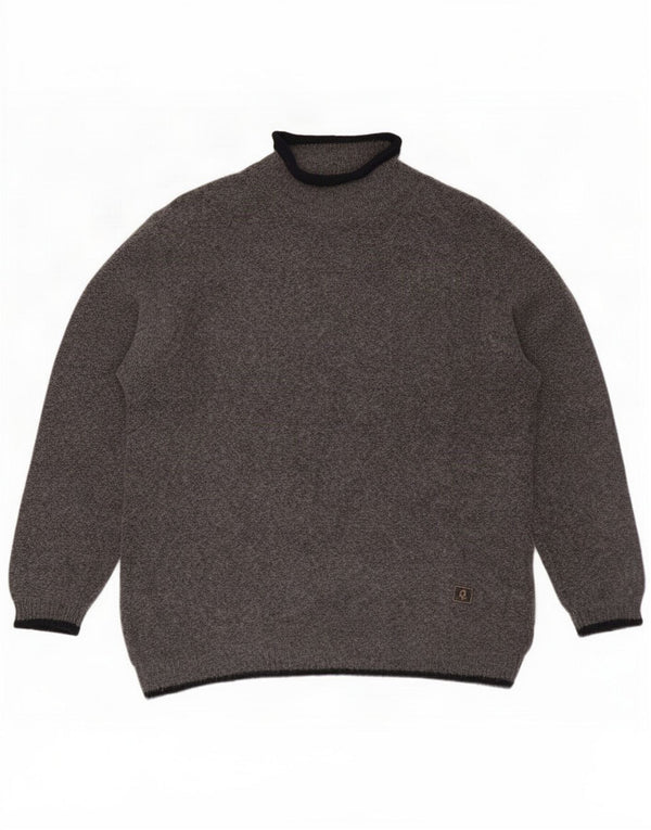 Invicta Mens Turtle Neck Jumper Sweater Large Grey Wool