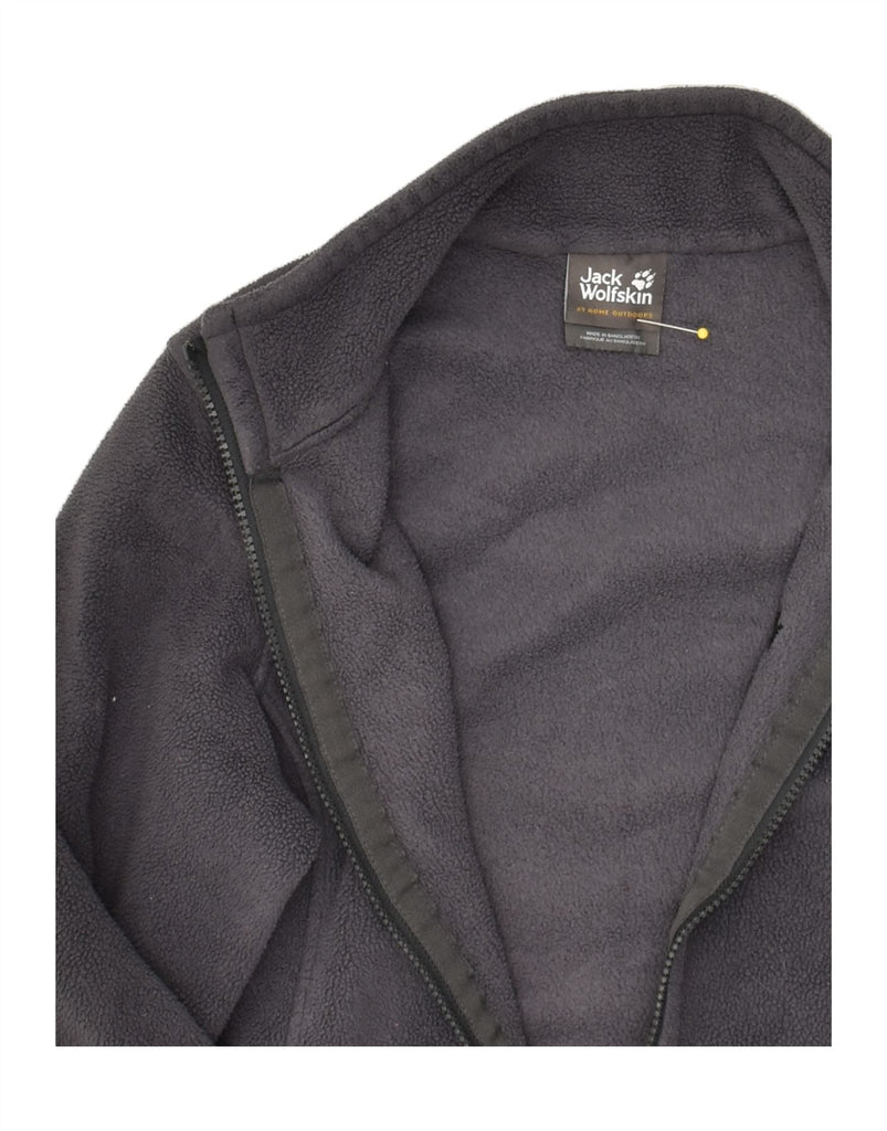 JACK WOLFSKIN Womens Fleece Jacket UK 6 XS  Grey Polyester | Vintage Jack Wolfskin | Thrift | Second-Hand Jack Wolfskin | Used Clothing | Messina Hembry 