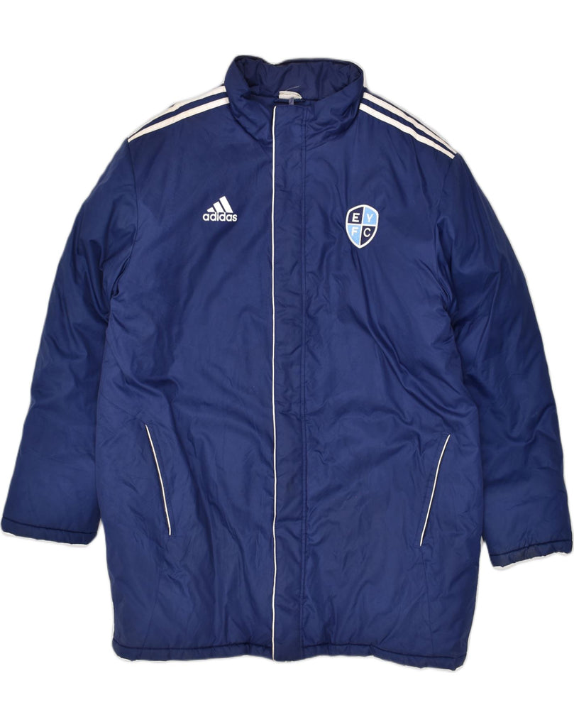 ADIDAS Mens Windbreaker Jacket UK 42 XL Blue Nylon | Vintage Adidas | Thrift | Second-Hand Adidas | Used Clothing | Messina Hembry 