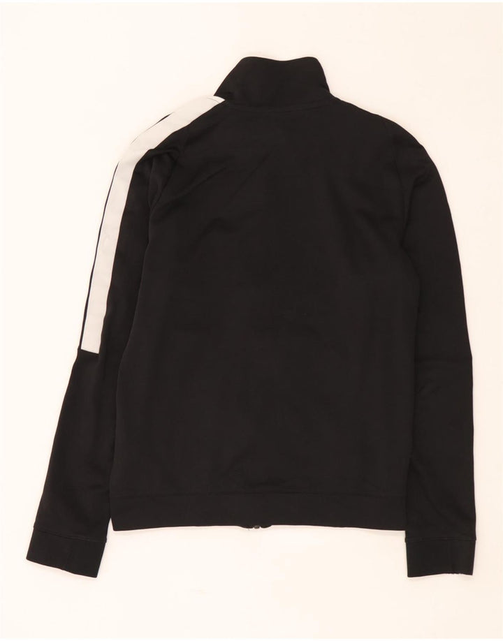 Nike Mens Tracksuit Top Jacket Small Black Colourblock Cotton