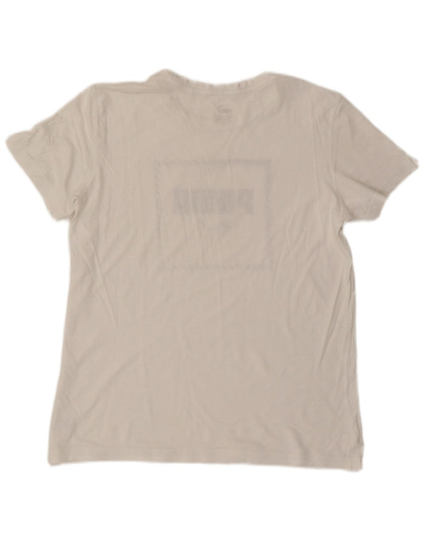 Puma Boys Graphic T-Shirt Top 15-16 Years XL White