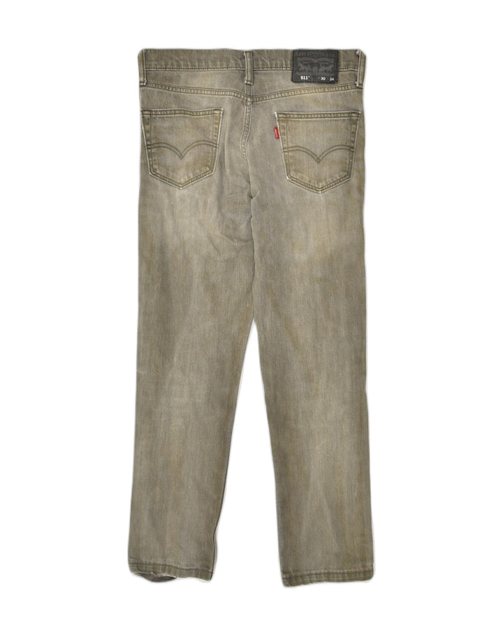 LEVI'S Womens 511 Slim Jeans W30 L26 Grey Cotton | Vintage Levi's | Thrift | Second-Hand Levi's | Used Clothing | Messina Hembry 