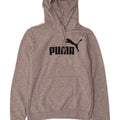 Puma Womens Graphic Hoodie Jumper UK 12 Medium  Grey