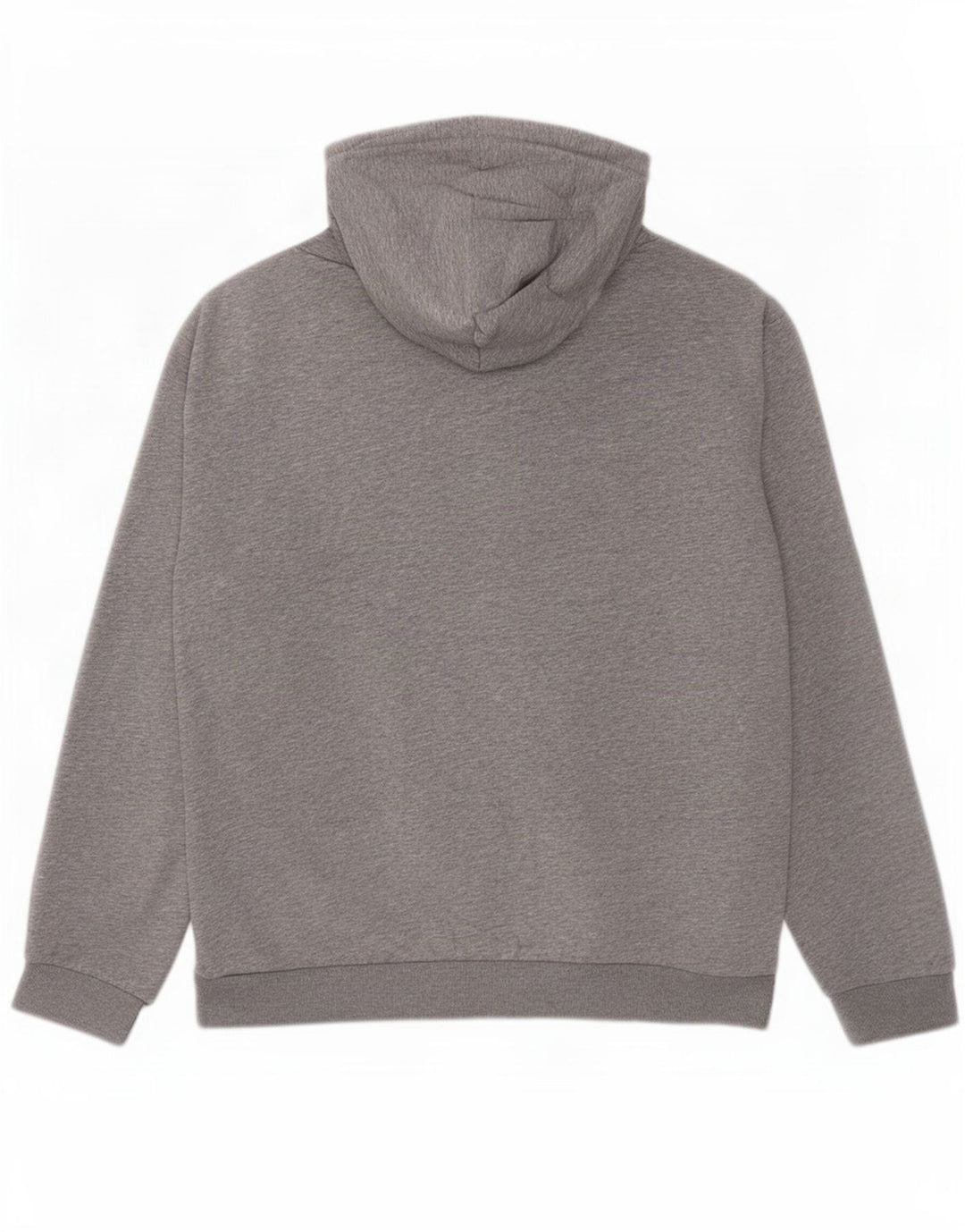 Adidas Mens Hoodie Jumper Medium Grey Flecked Cotton