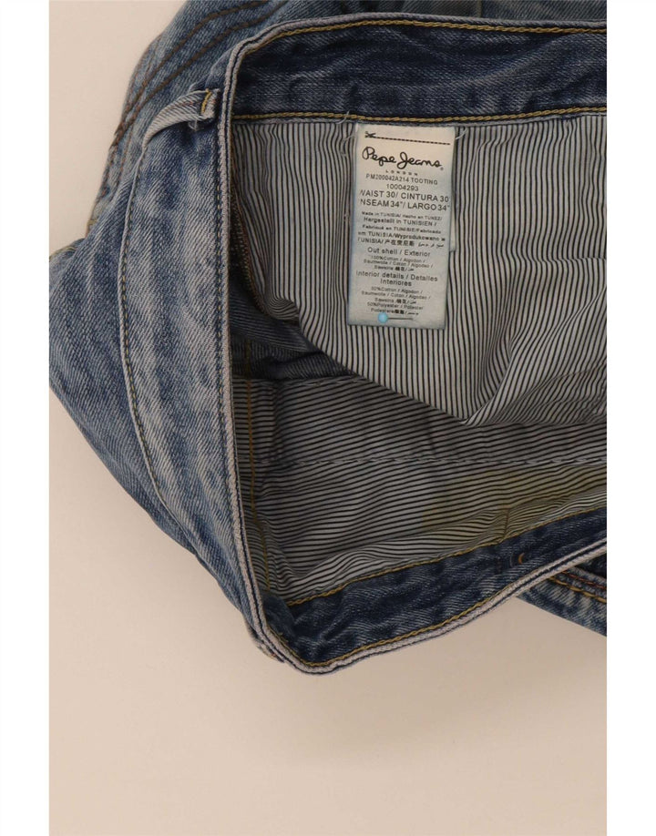 PEPE Jeans Mens Straight W30 L34 Blue Cotton