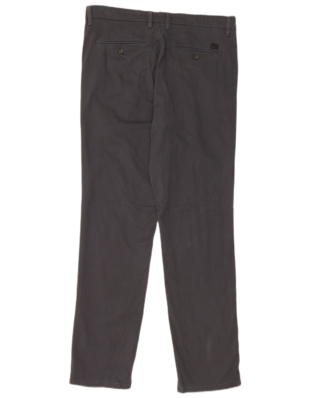 JACK & JONES Mens Slim Chino Trousers W32 L32 Grey Cotton